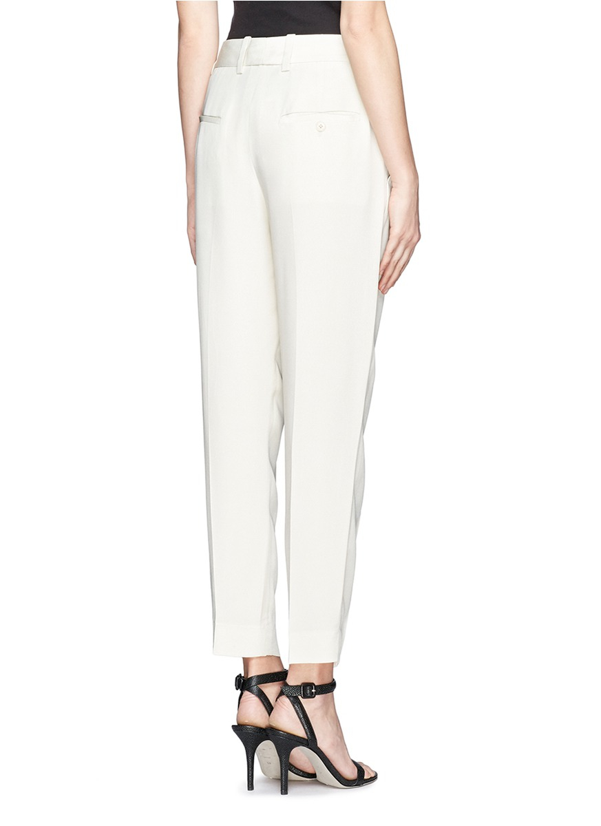 Lyst - 3.1 Phillip Lim Pleated Silk Pants in White