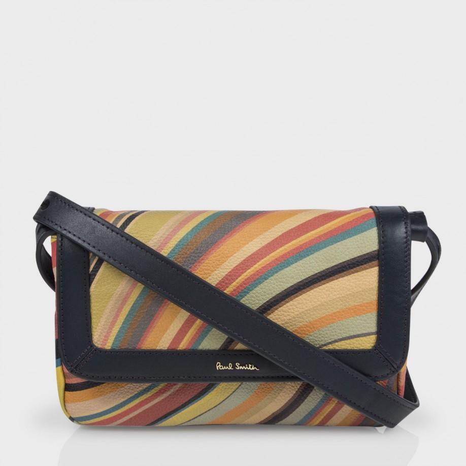 Lyst Paul Smith Women S Swirl Print Calf Leather Cross Body Bag Gallery