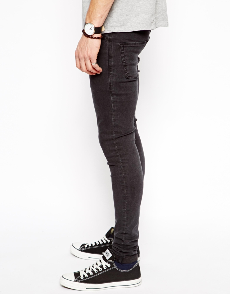 Lyst Asos Extreme Super Skinny Smart Pants In Black In Black For Men