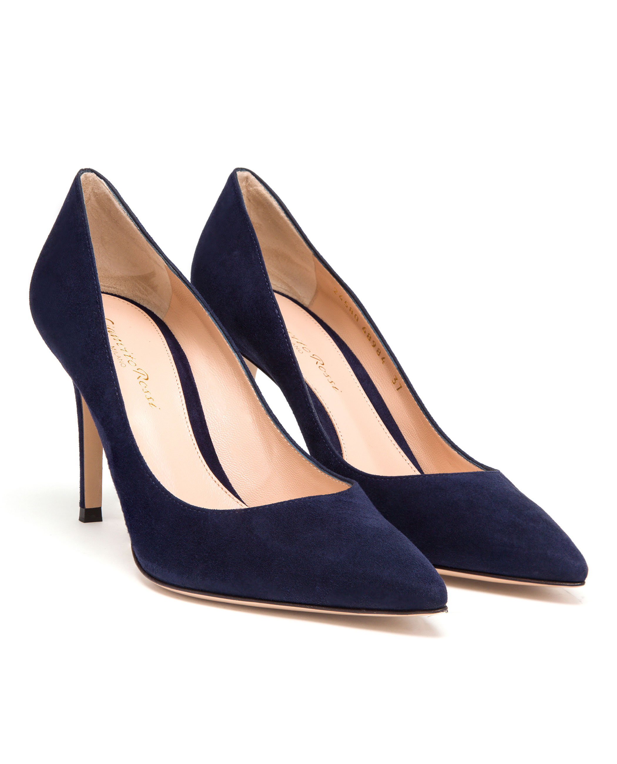 Gianvito Rossi Suede Gianvito Pumps in Blue - Lyst