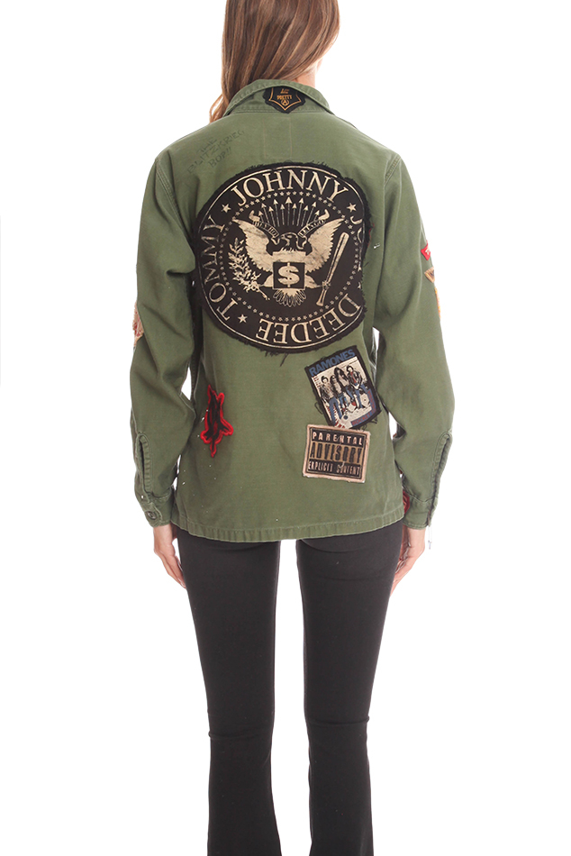 Lyst - MadeWorn Ramones Army Jacket in Green