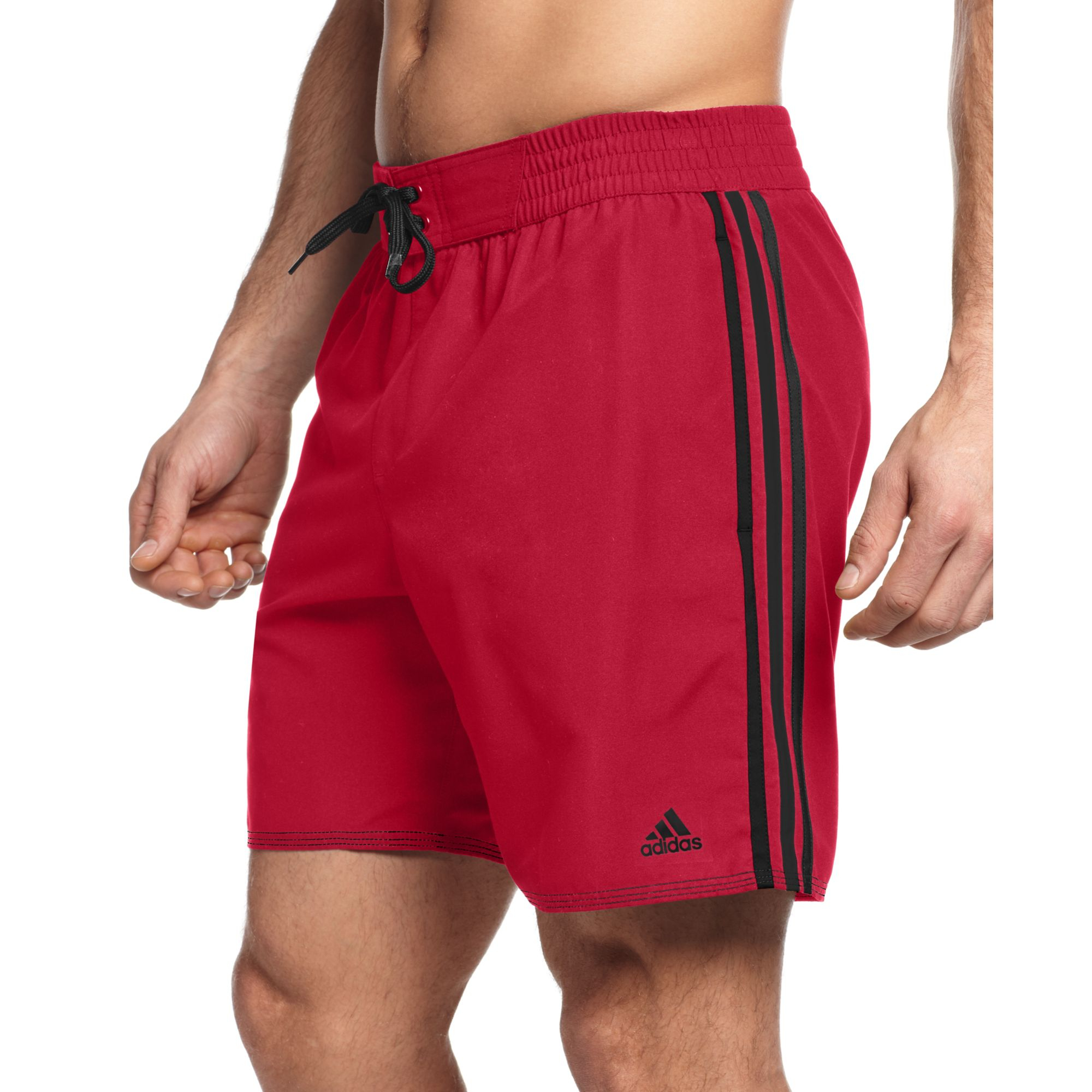 Lyst - Adidas Core Icon Adi Volley Swim Shorts in Red for Men