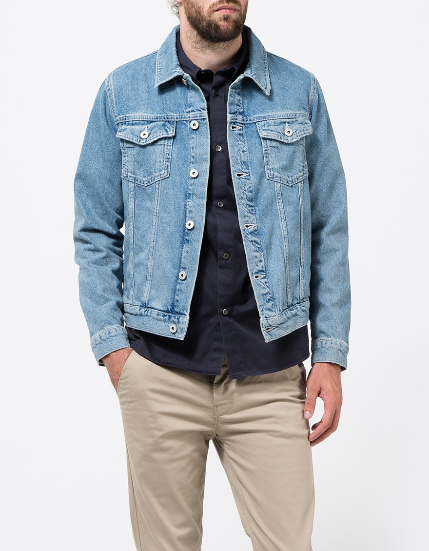 Topman Lightwash Denim Western Jacket in Blue for Men | Lyst