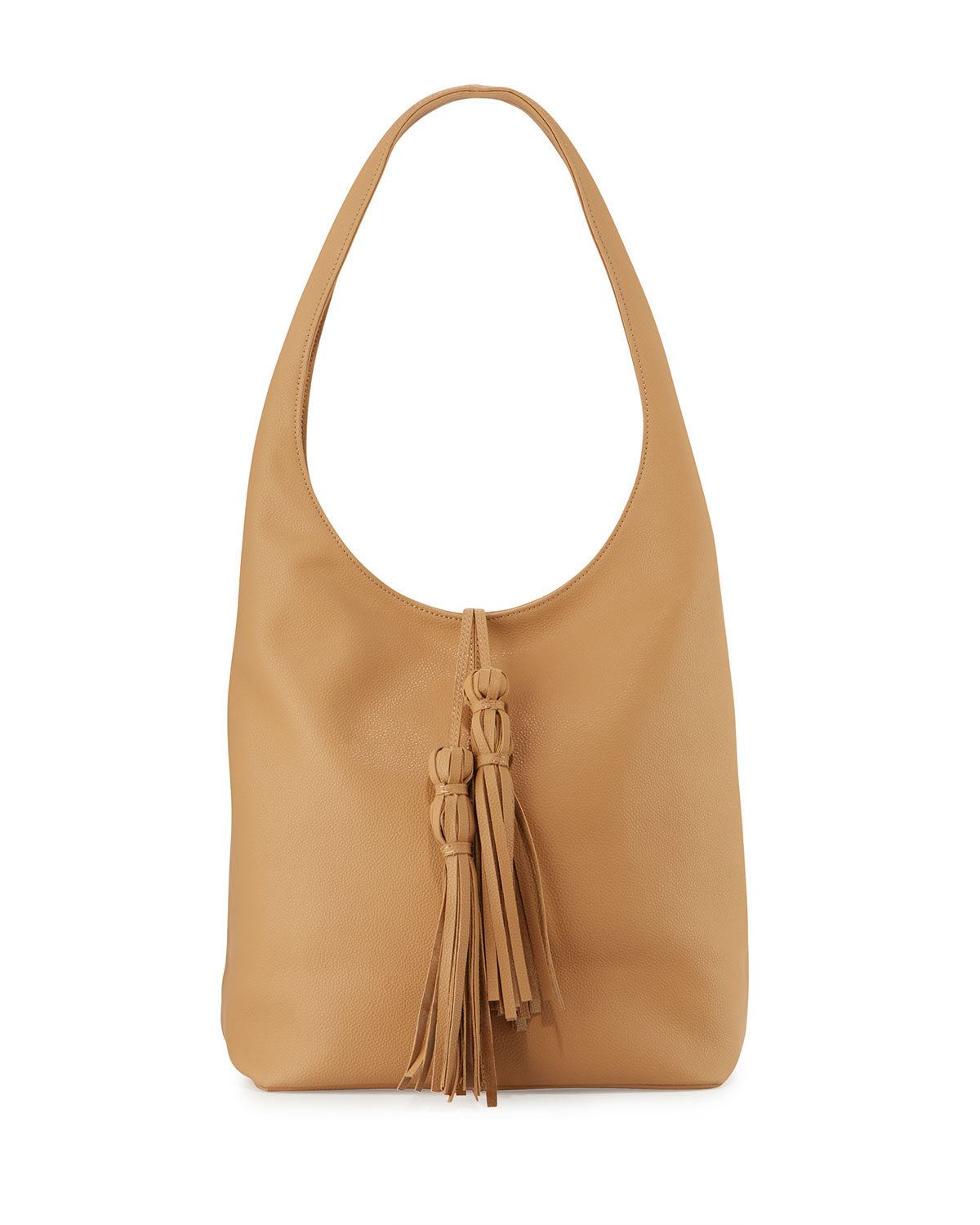 Lyst Posse Bridget Leather Tassel Hobo Bag In Brown Gallery