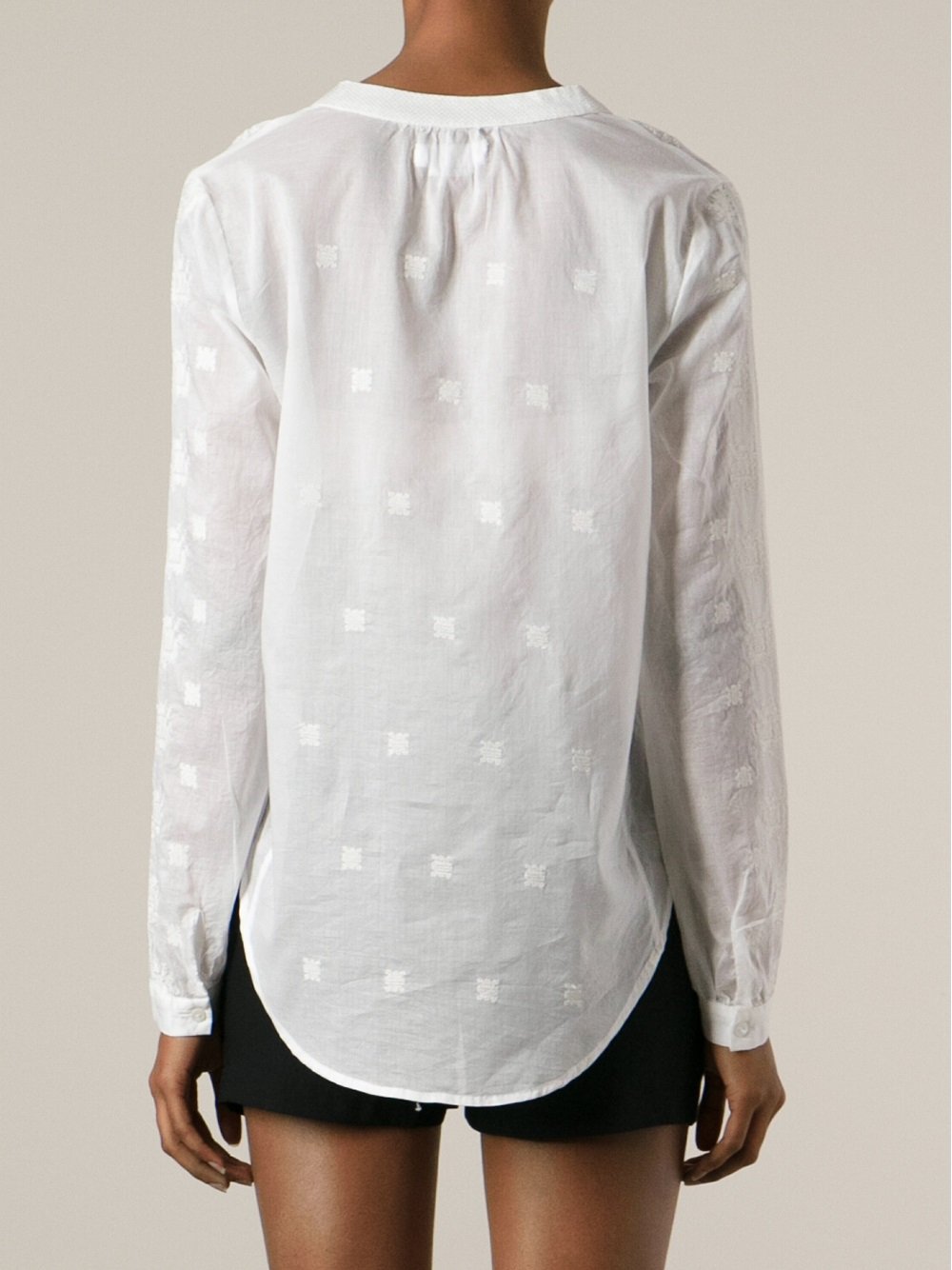 white embroidered blouse uk