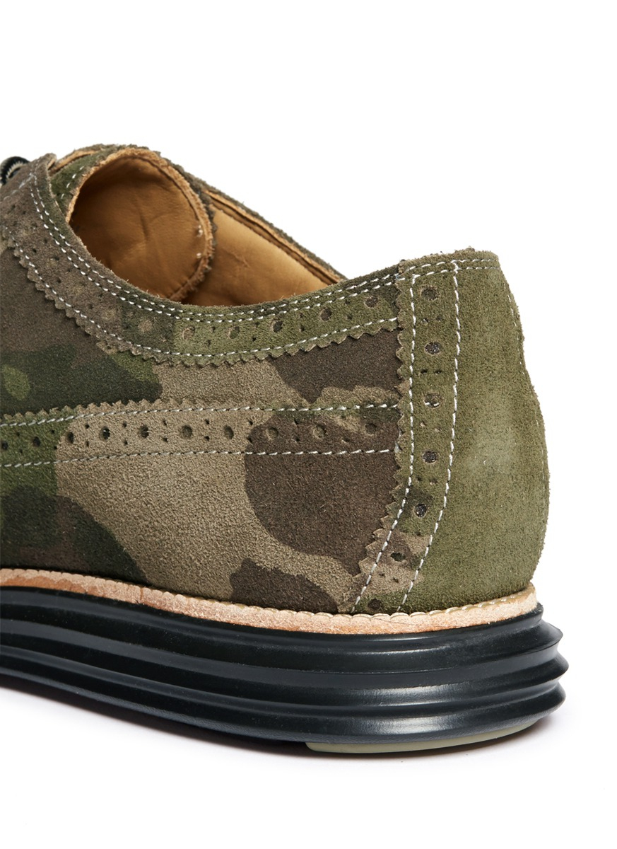 cole haan camo wingtips