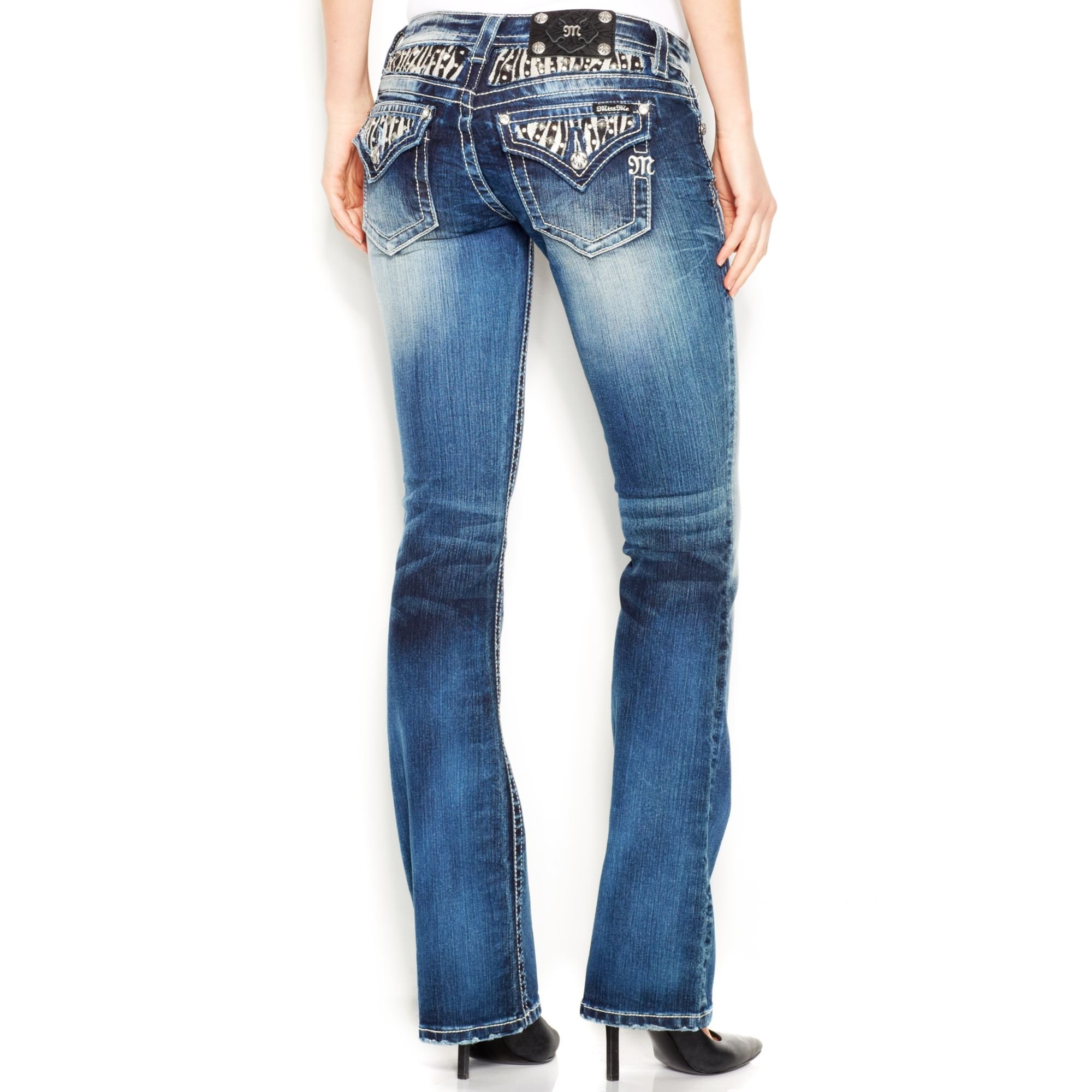 rhinestone stripe jeans