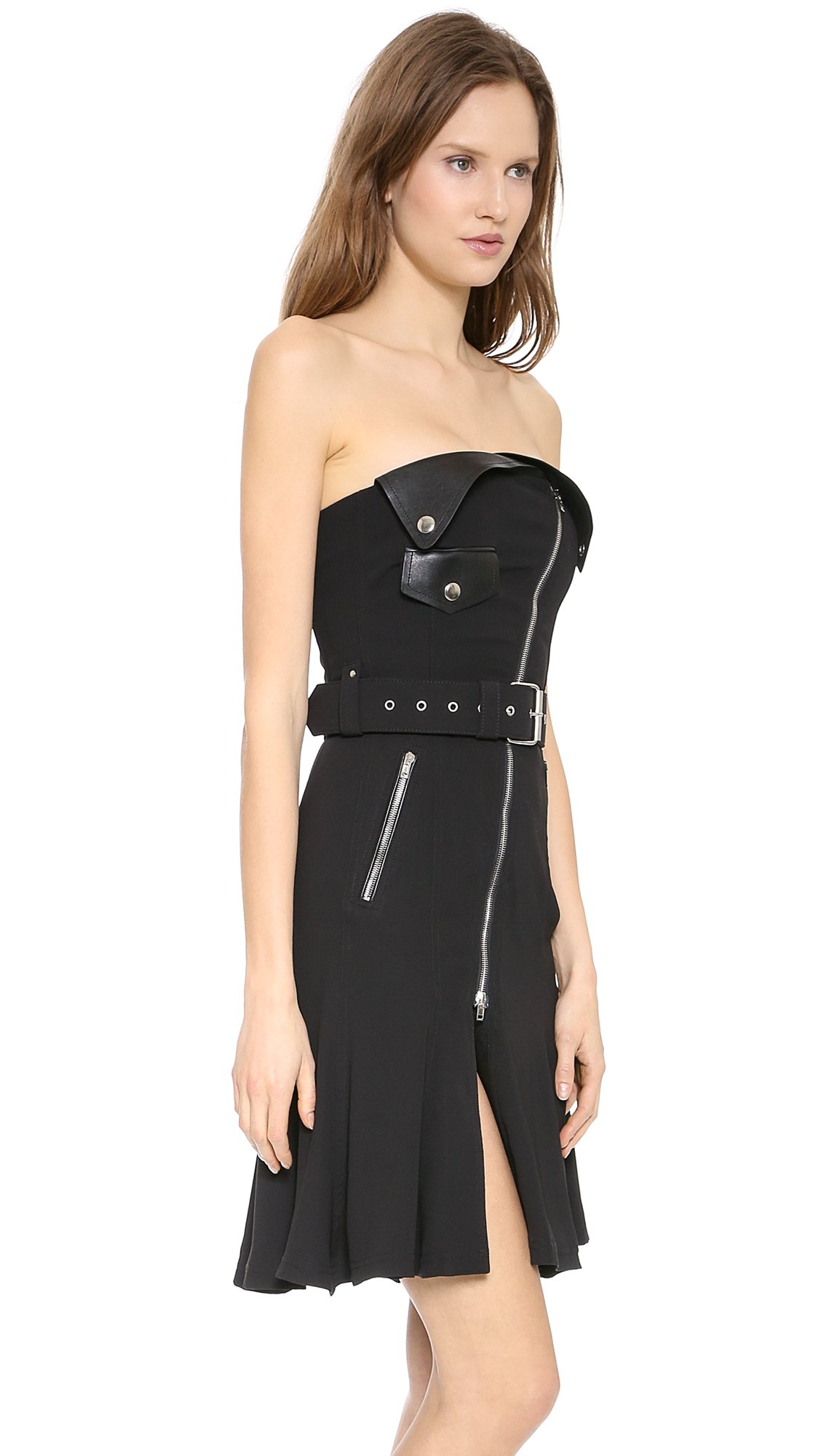 Jean paul gaultier Strapless Bustier Dress - Black in Black | Lyst