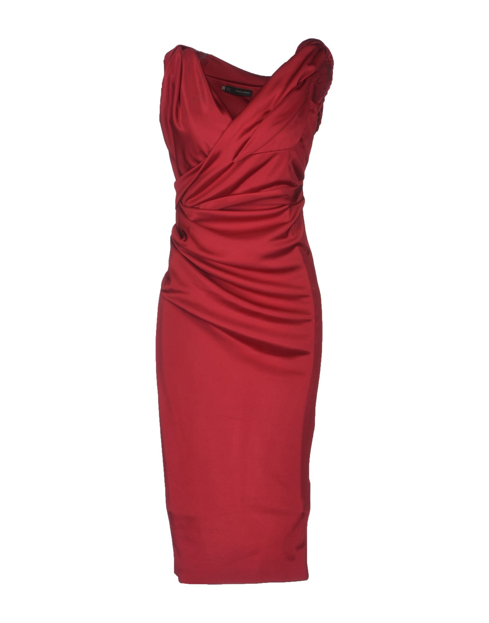 Dsquared² Knee Length Dress in Red (Brick red) Lyst