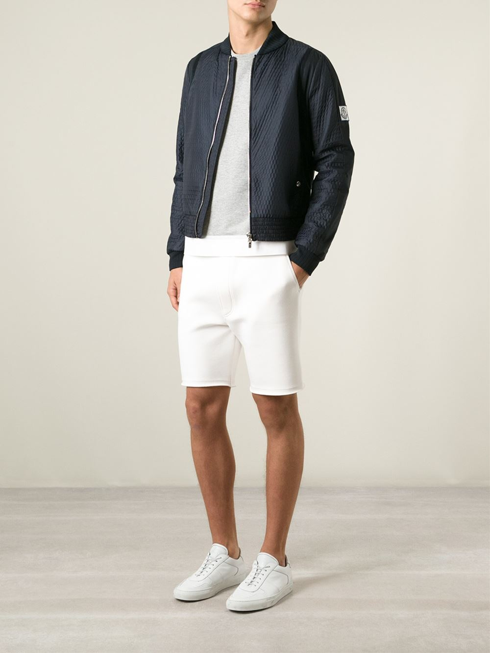 moncler gamme bleu bomber jacket