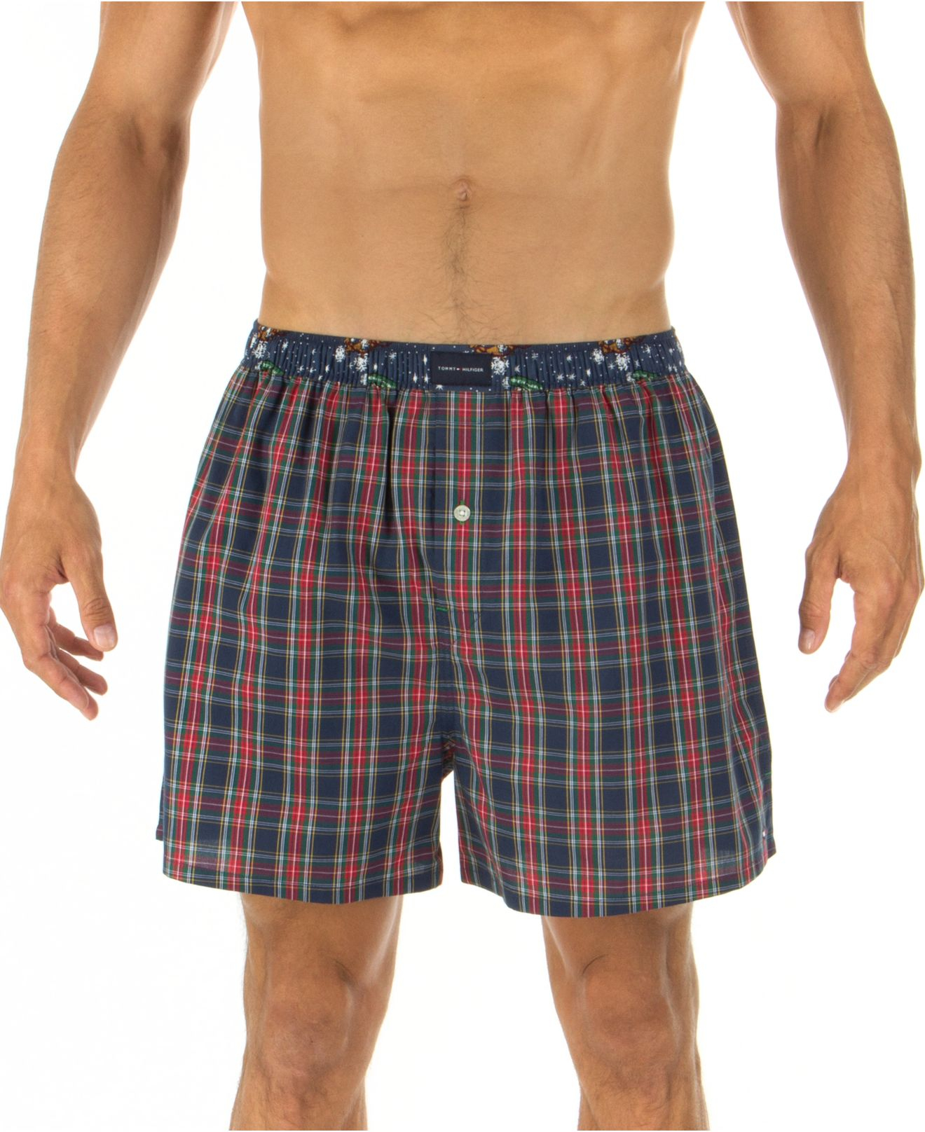 Tommy hilfiger Men'S Plaid Holiday Woven Boxers in Blue for Men | Lyst