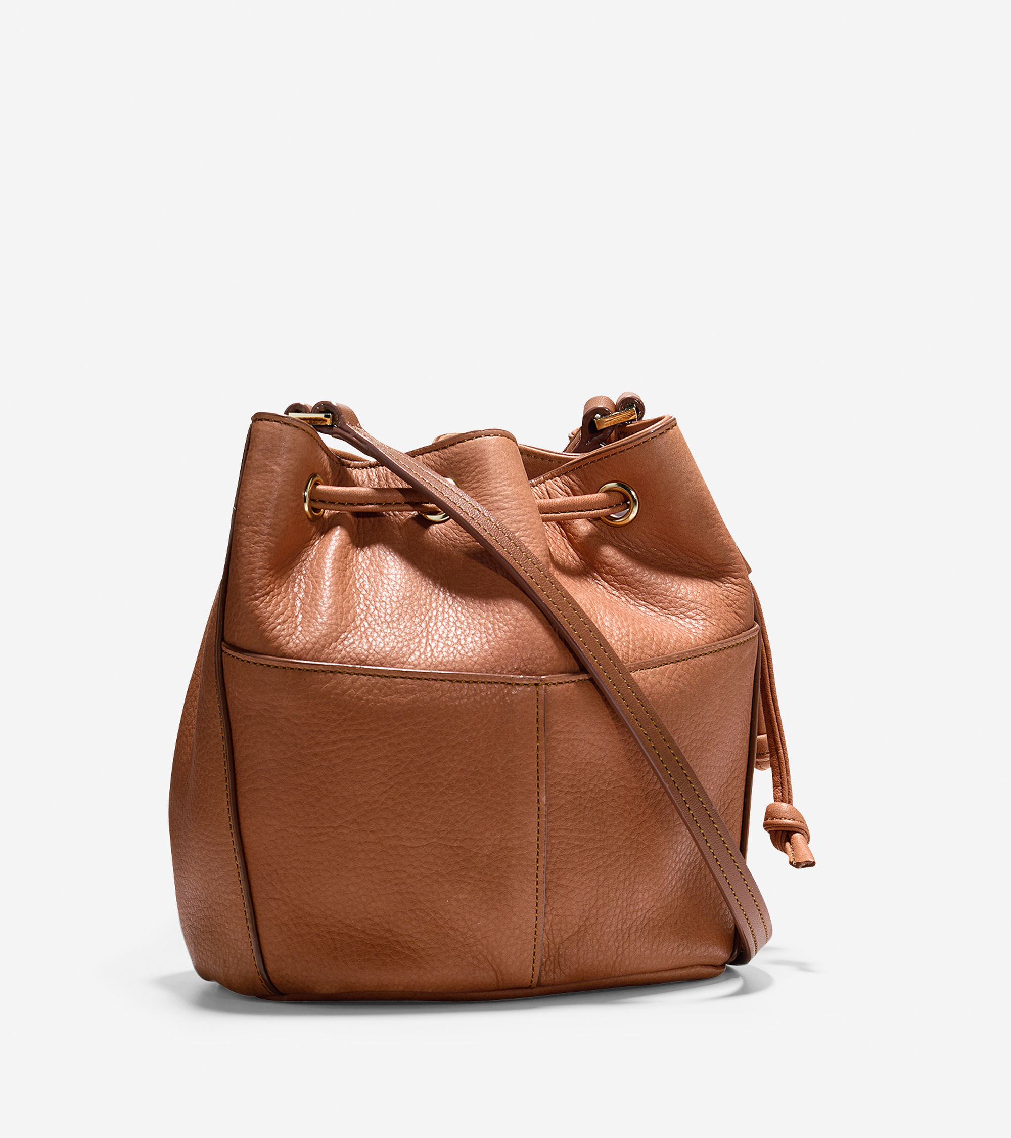 Lyst - Cole haan Felicity Mini Drawstring in Brown
