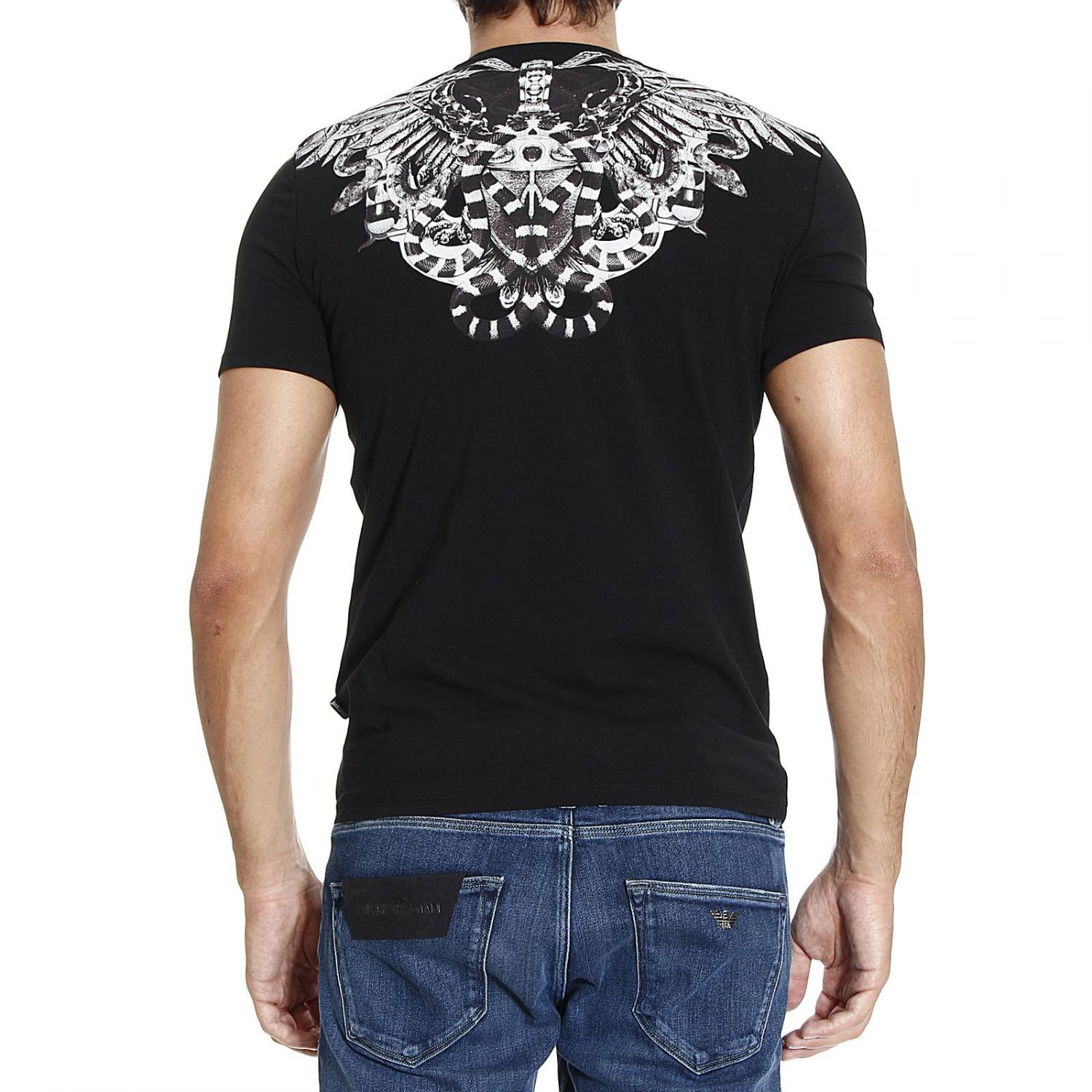 Lyst - Just Cavalli T-shirt Short Sleeve Crewneck Print in Black for Men