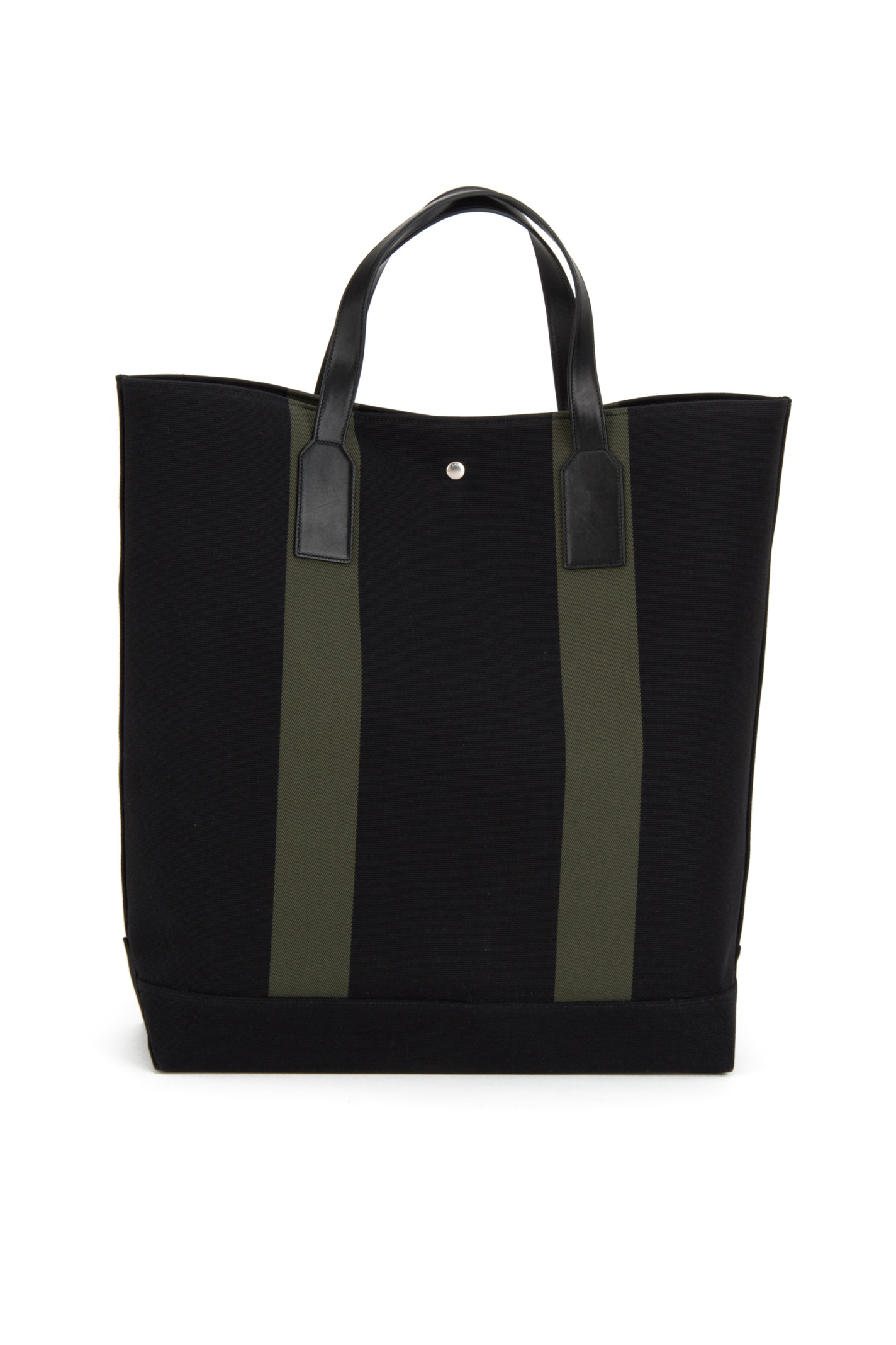 Saint laurent Ysl Shopping Beach Bag in Black (NERO/KAKI/NERO|Nero ...  