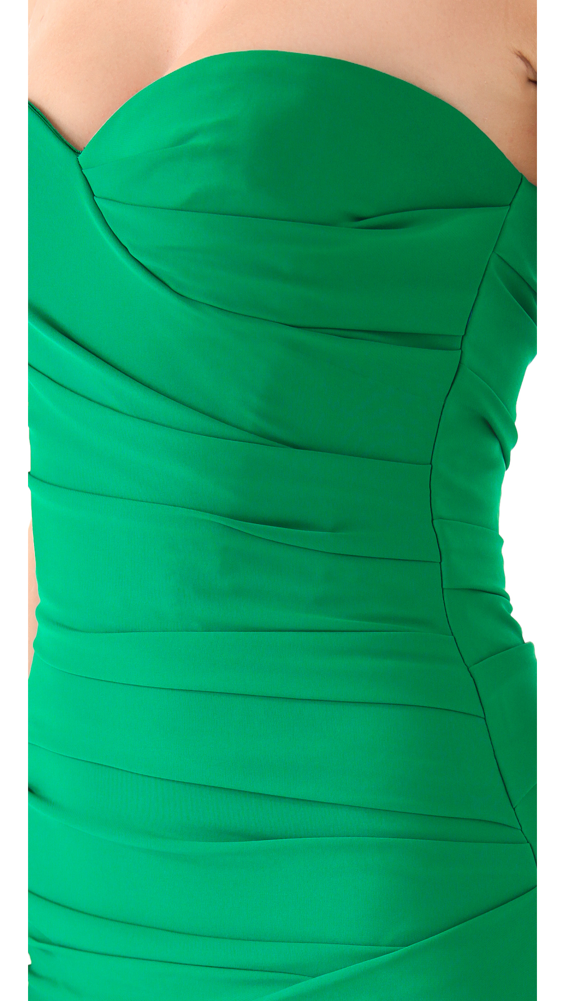 Lyst - Bcbgmaxazria Madge Strapless Dress - Ultra Green in Green