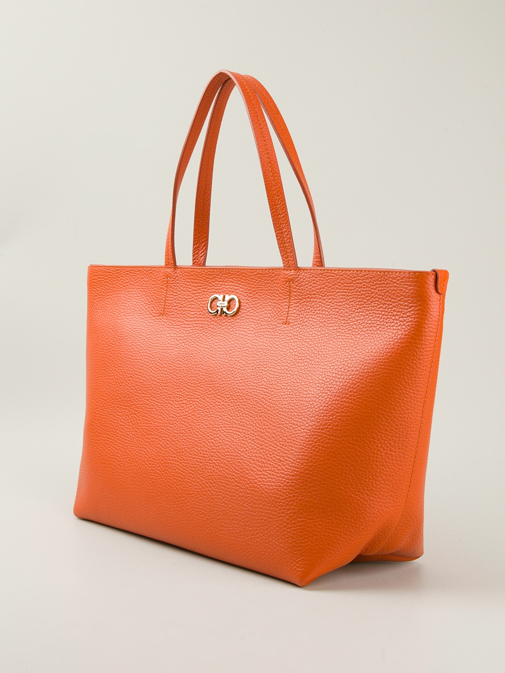 Ferragamo Small Tote Bag in Orange (yellow & orange) | Lyst