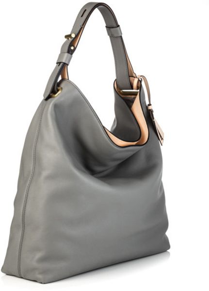 Reed Krakoff Rk Hobo Bag Grey Leather in Gray (grey) | Lyst