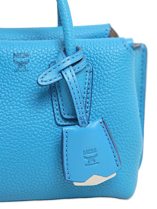 Lyst - Mcm Extra Mini Milla Leather Shoulder Bag in Blue