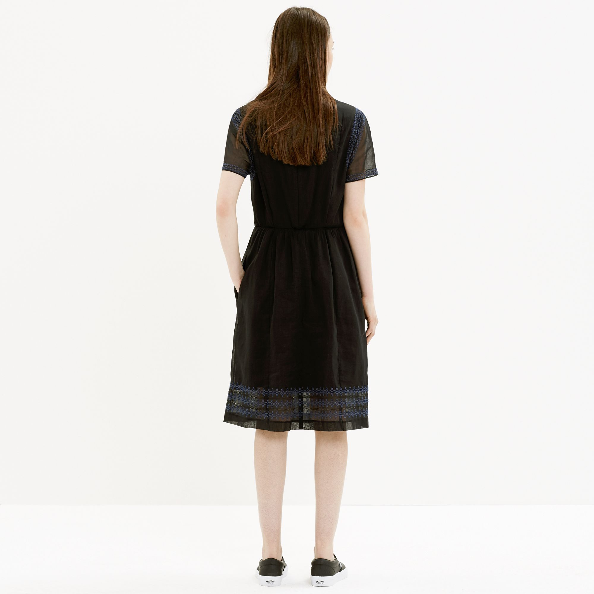 Madewell Fortune Dress in Black | Lyst
