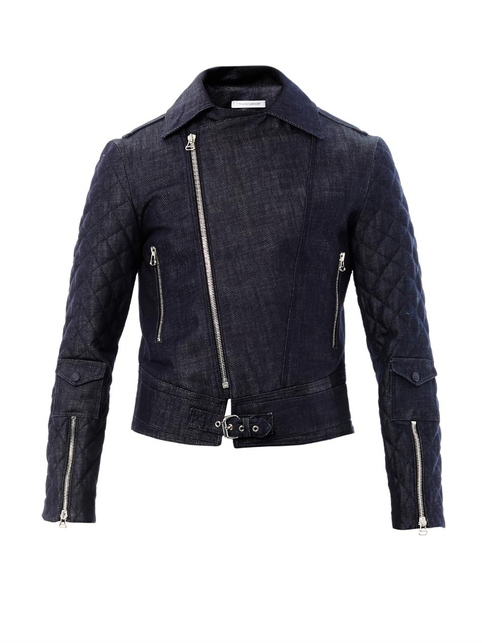 Lyst J.W.Anderson Denim Biker Jacket in Blue for Men