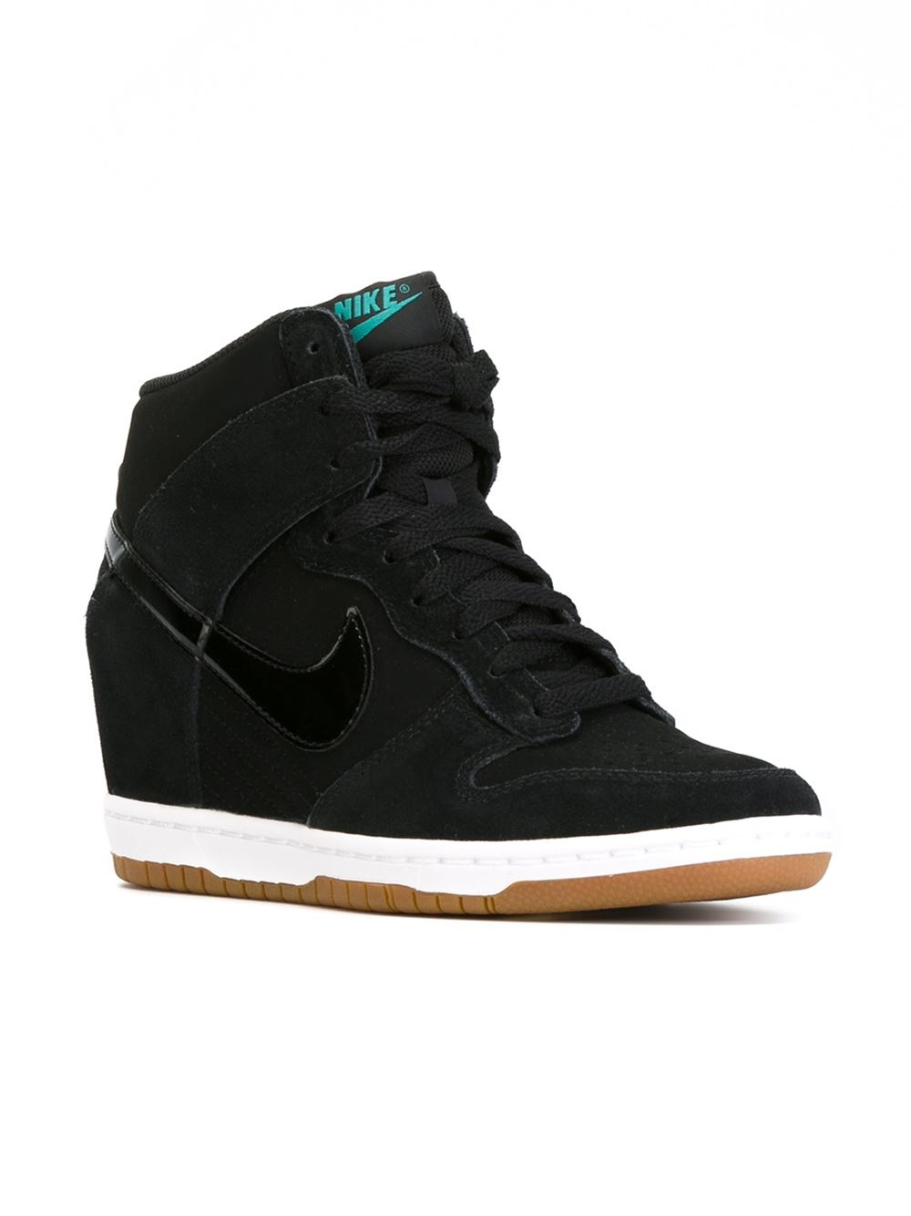 Nike 'dunk Sky' Hi-top Sneakers in Black | Lyst