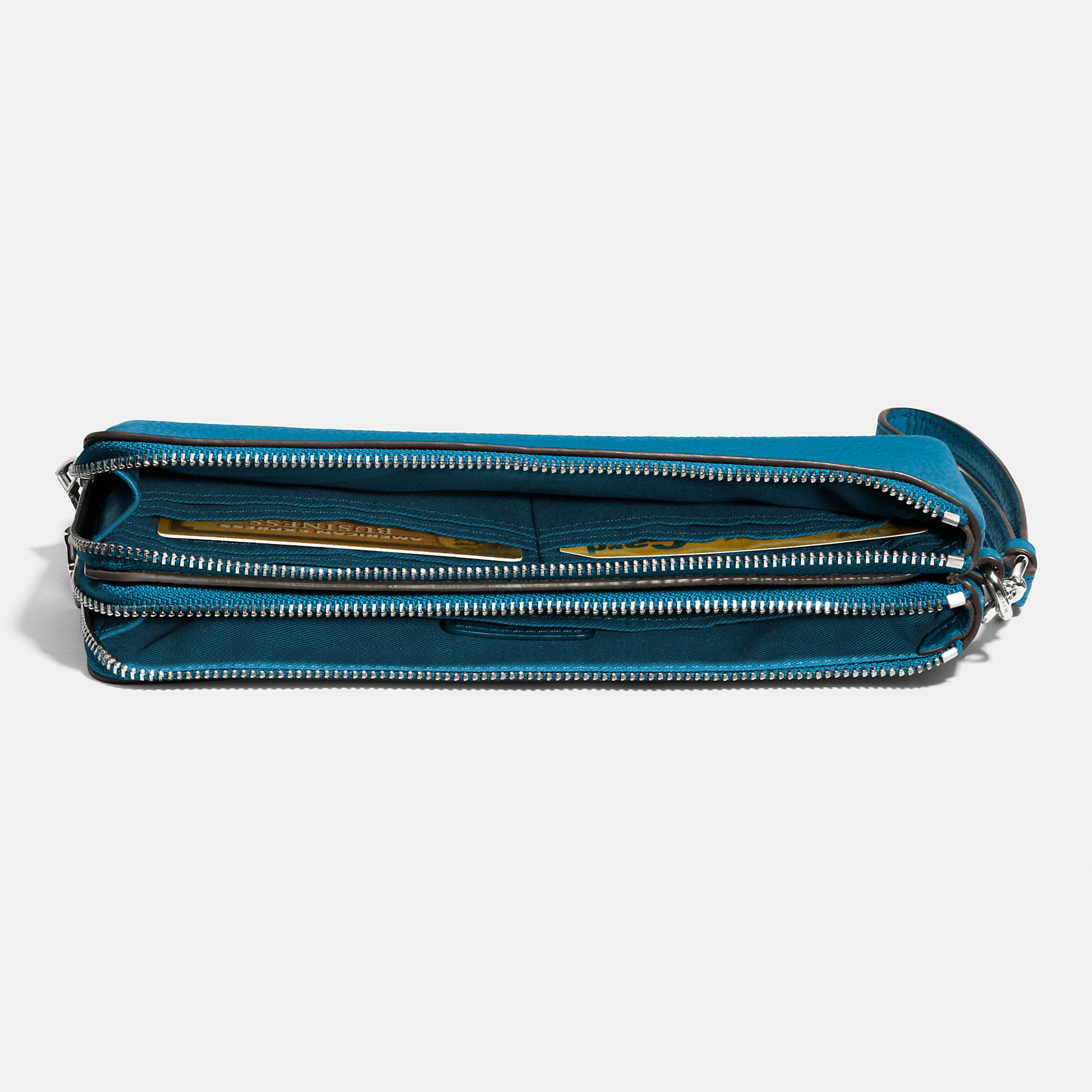 coach wallets zip-strips