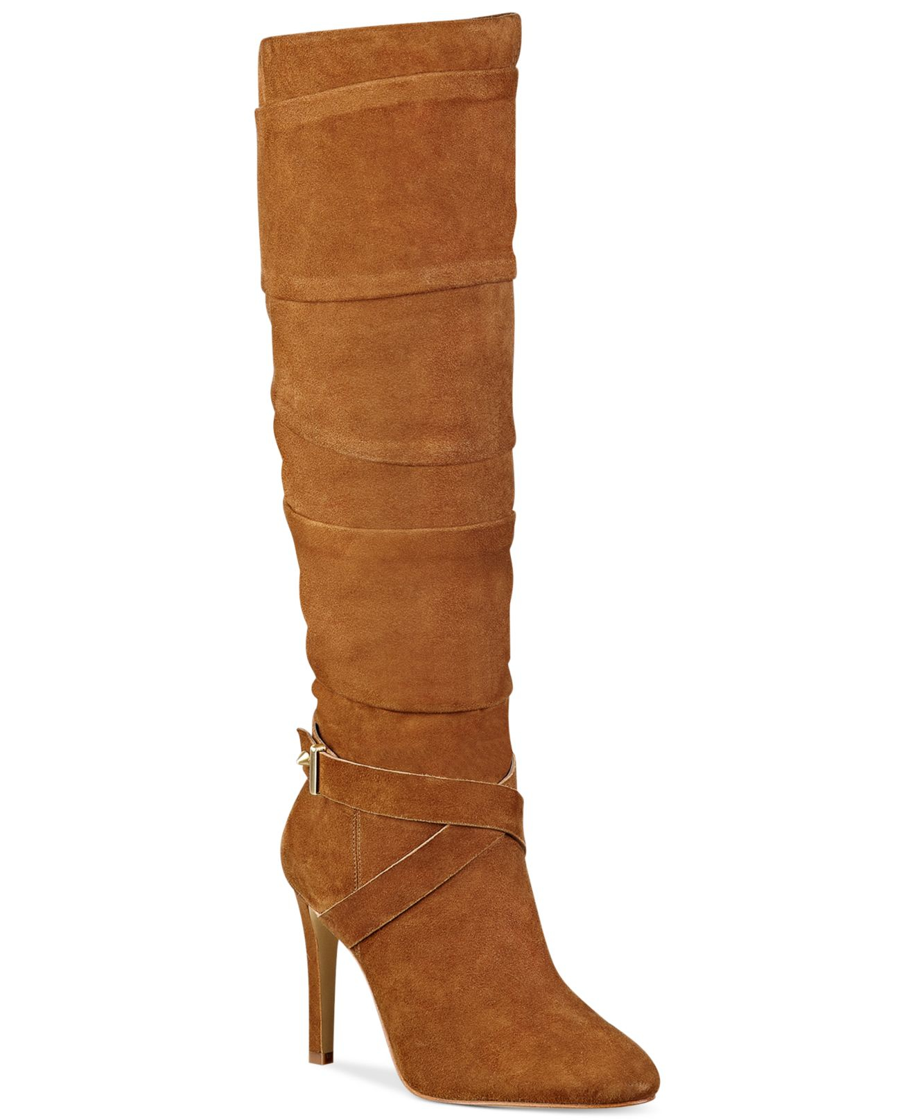 tall slouch boots with heel