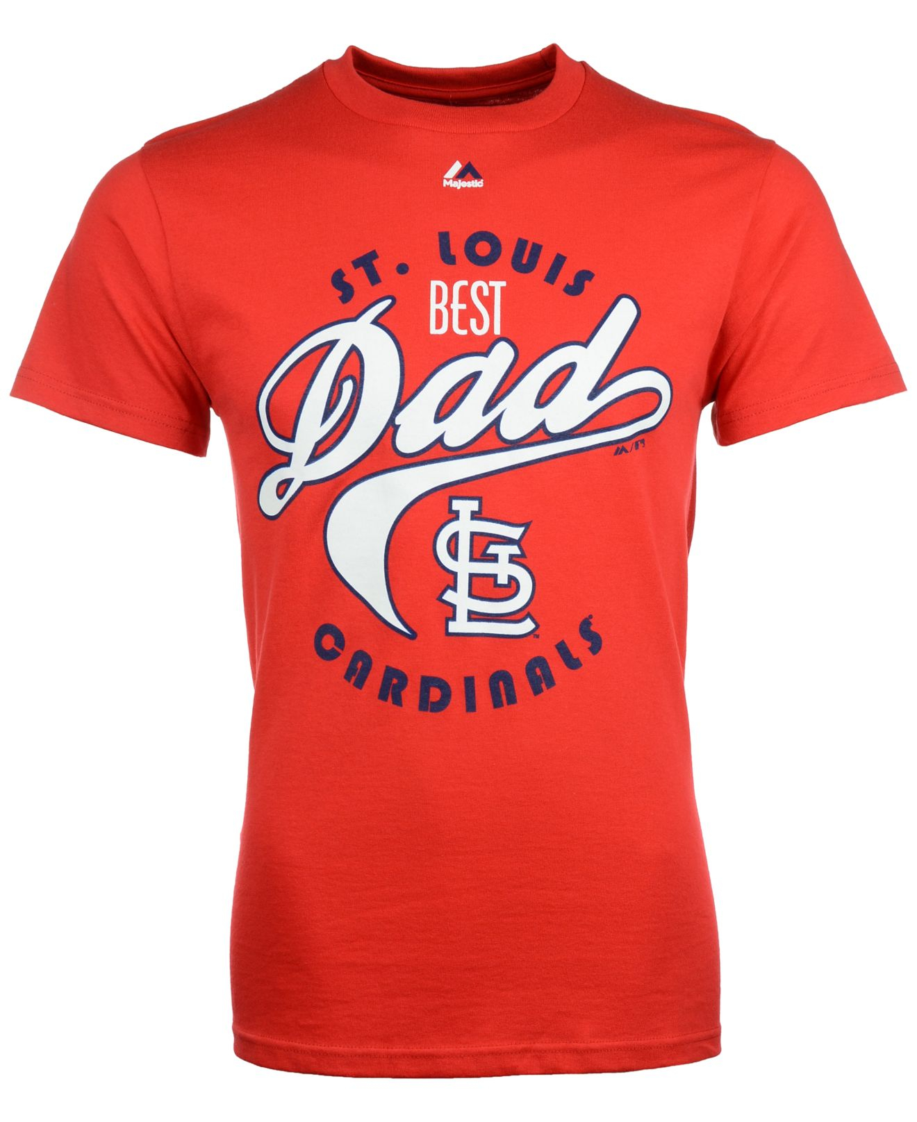 Majestic Men&#39;s Short-sleeve St. Louis Cardinals Best Dad T-shirt in Red for Men | Lyst