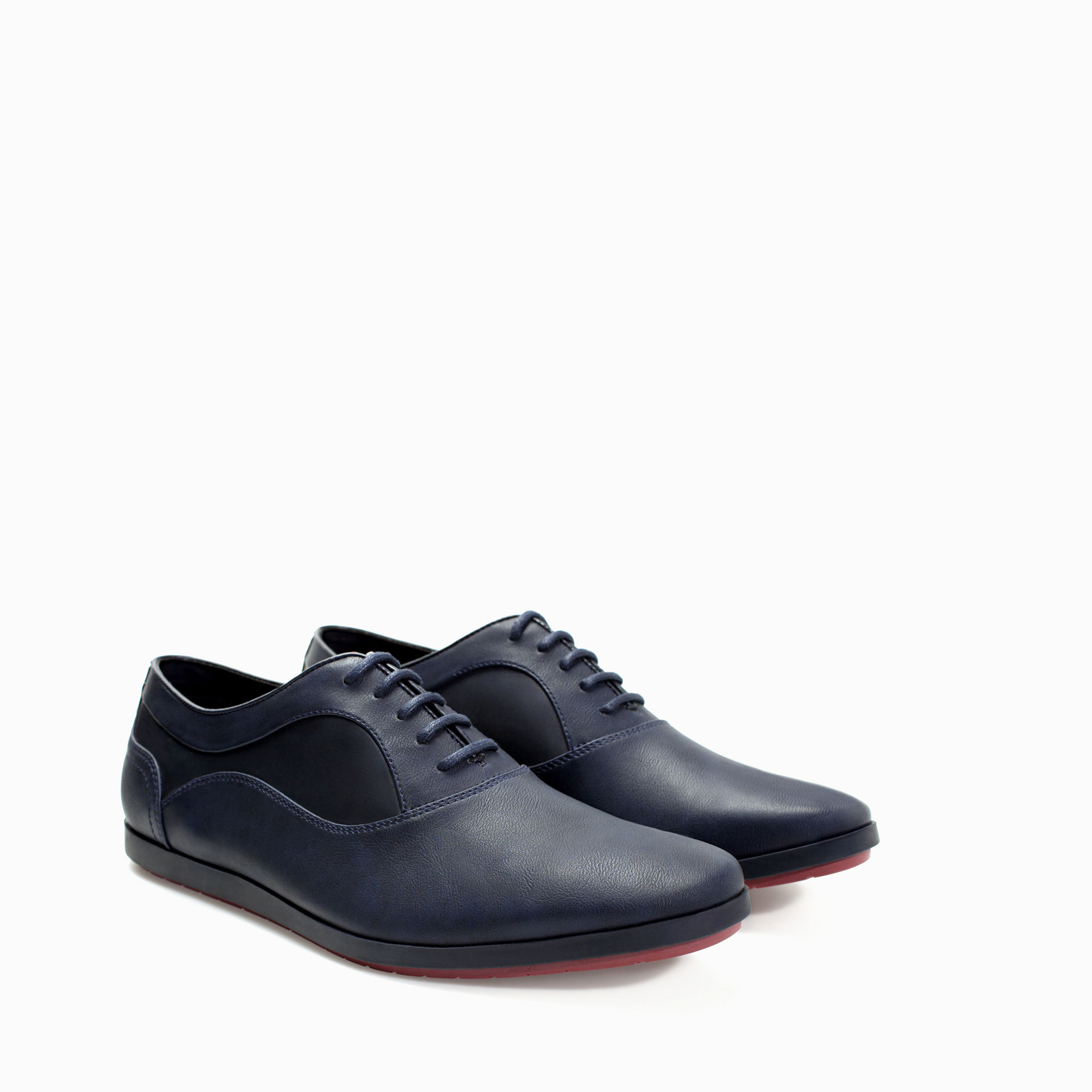 Zara Slim Shoes in Blue for Men | Lyst