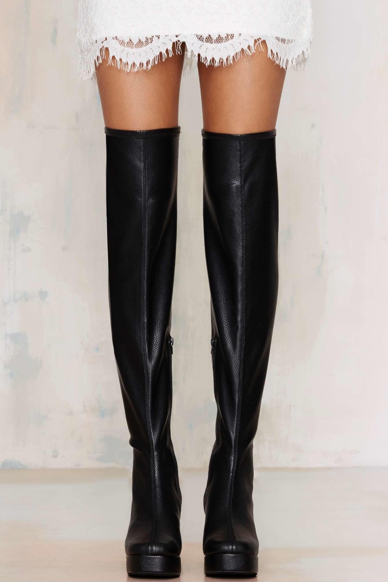 jeffrey campbell chain thigh high boots