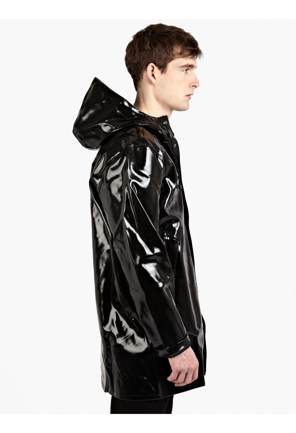 Stutterheim Men’s Black Stockholm Opal Raincoat in Black for Men | Lyst