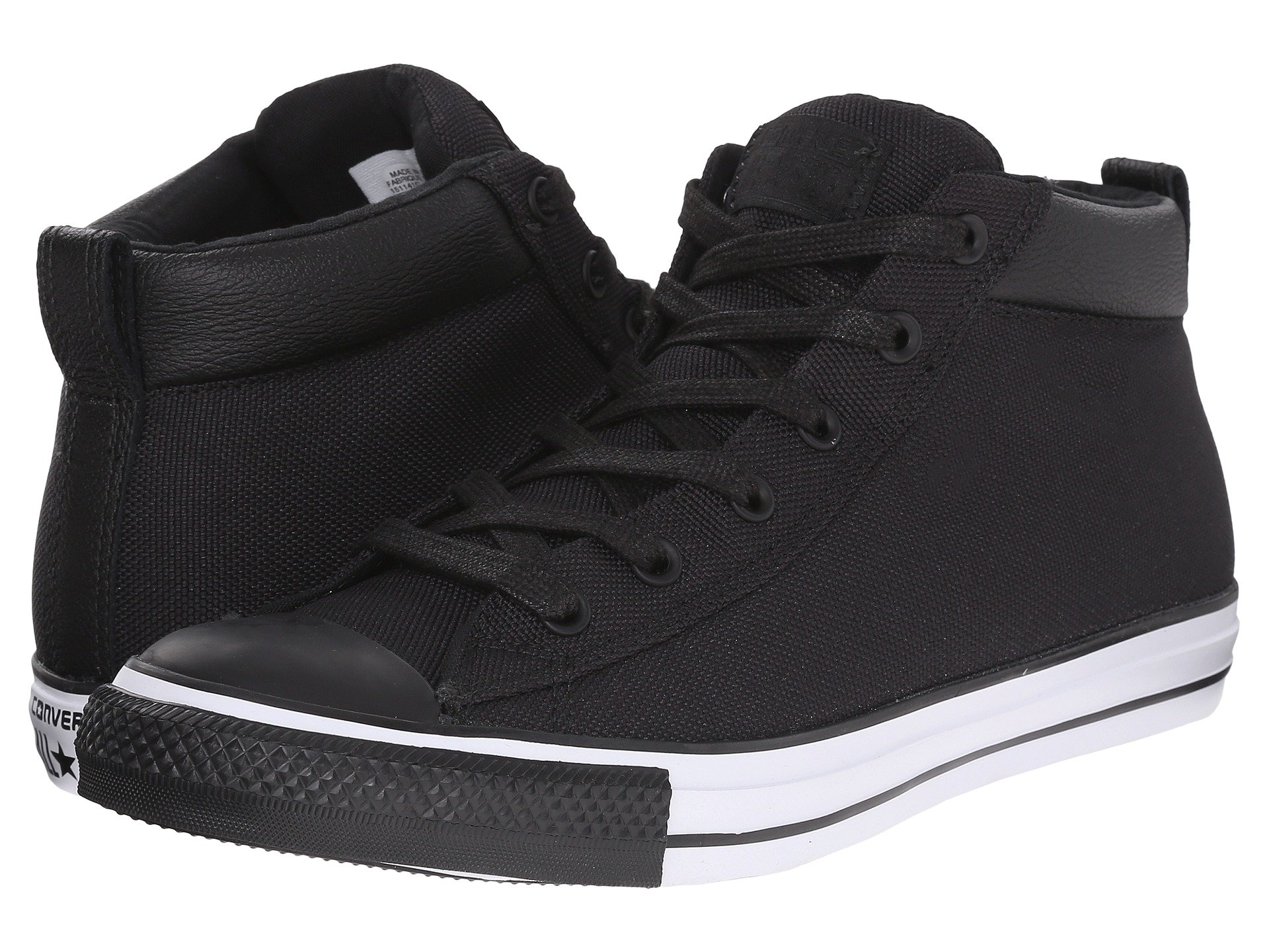 Converse Chuck Taylor® All Star® Street Nylon Leather Hi in Black for ...