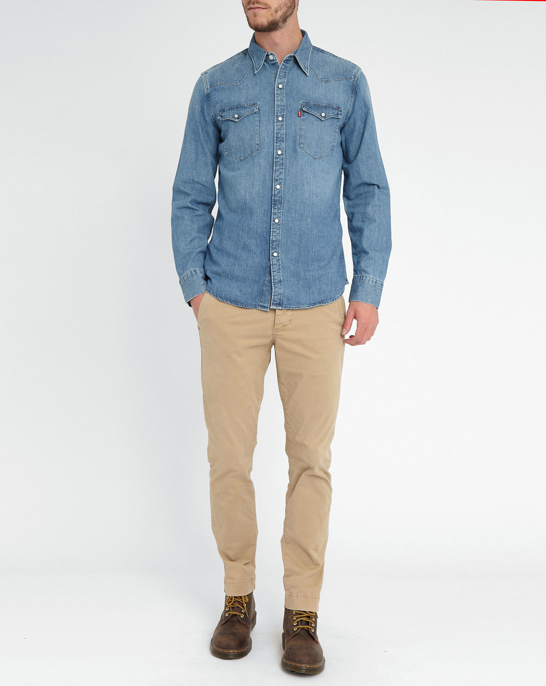 mens levi denim shirts uk