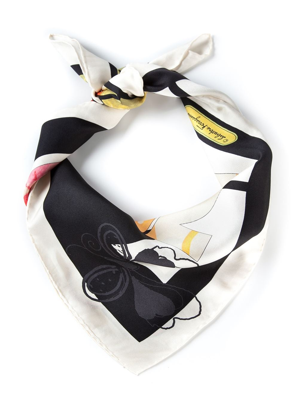 Lyst - Ferragamo Foulard Scarf in White