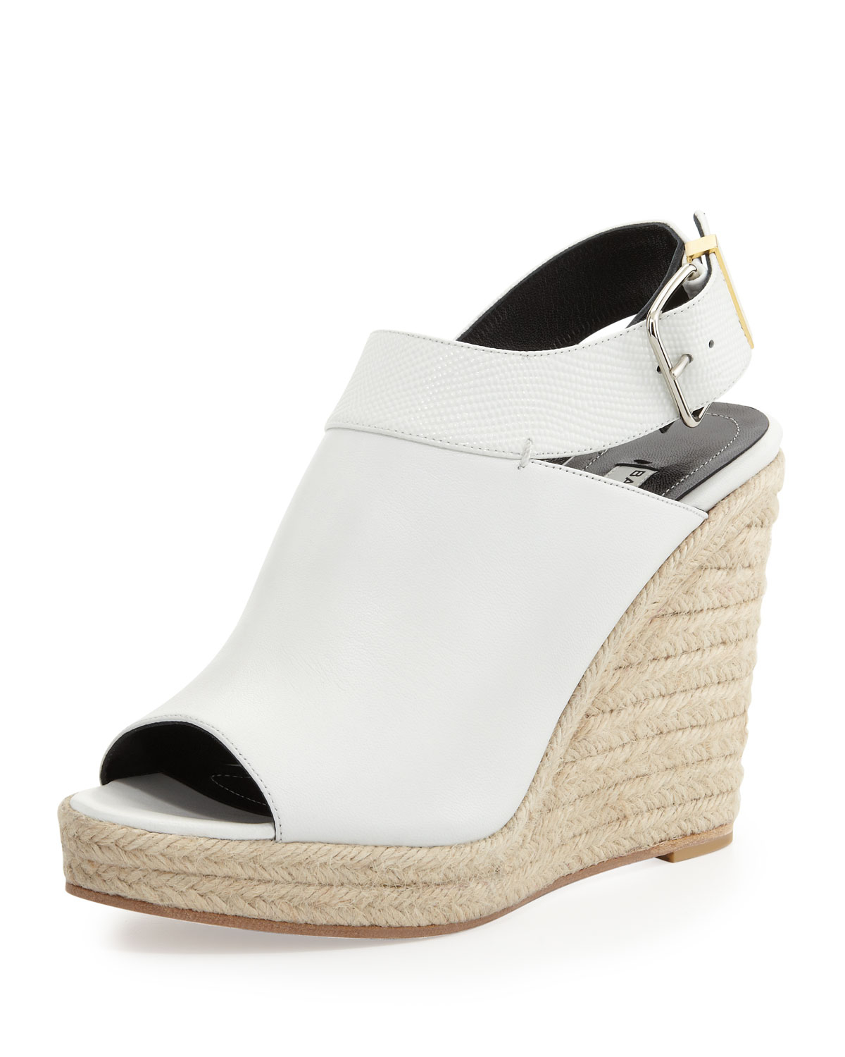 Balenciaga Slingback Glove Wedge Sandal in White | Lyst