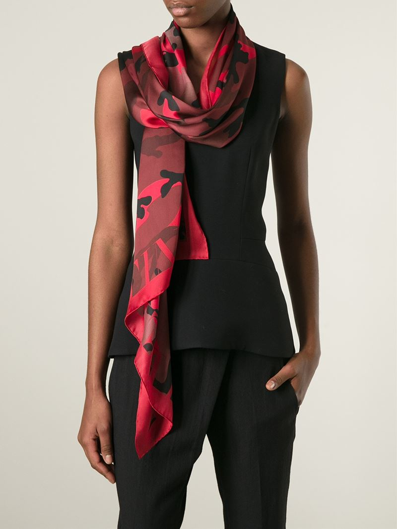 valentino wool scarf