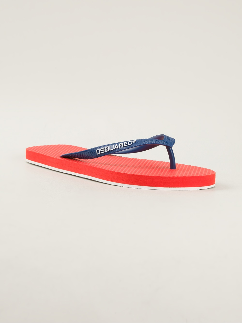 red colour flip flops