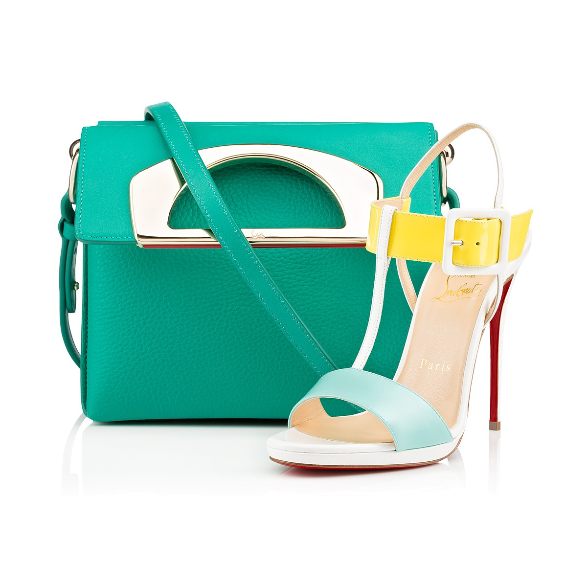 christian louboutin Beltega colorblock sandals | Boulder Poetry Tribe