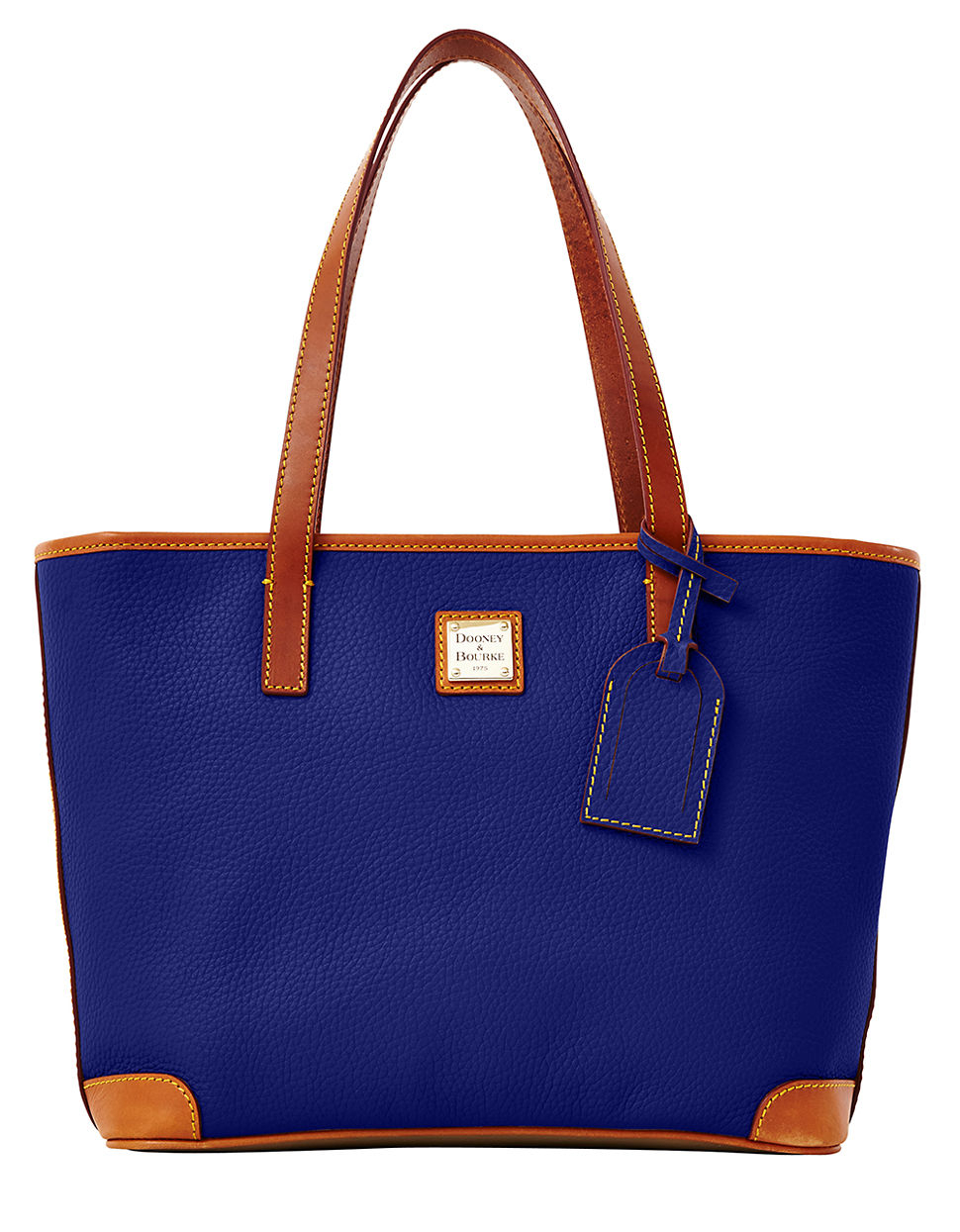 Dooney & Bourke Charleston Shopper Leather Tote Bag in Blue (Cobalt) | Lyst