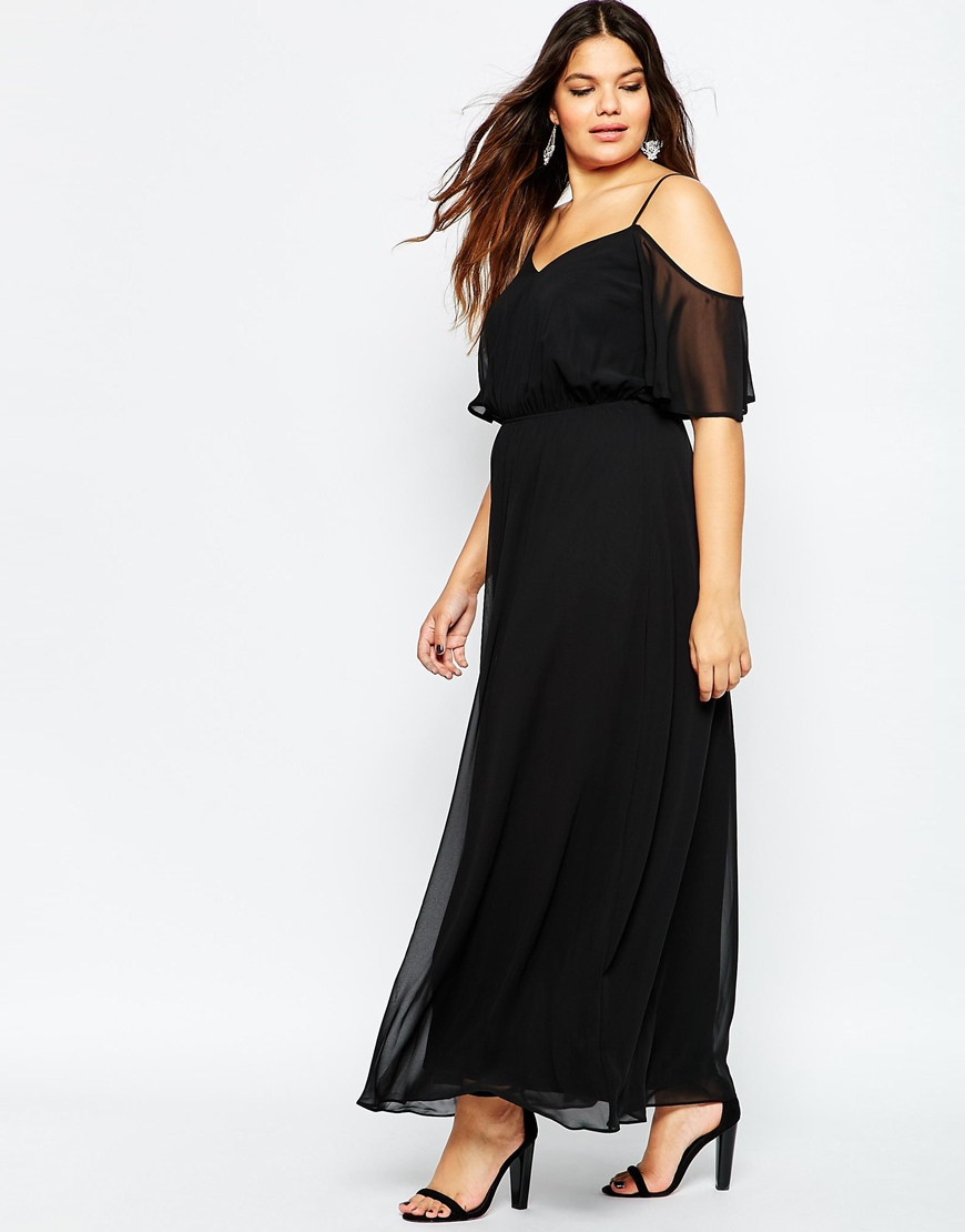 flutter sleeve maxi dress