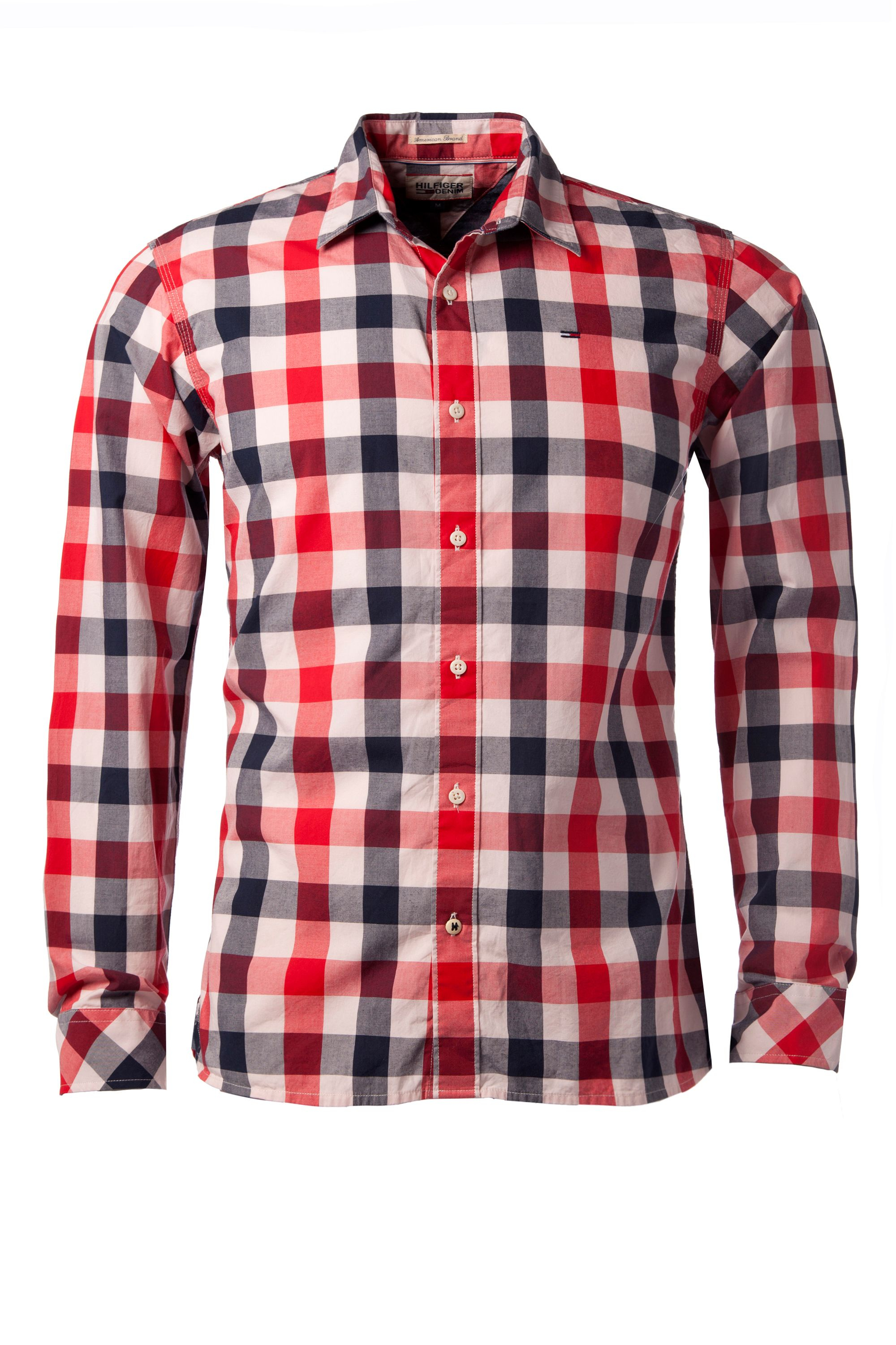 tommy hilfiger red check shirt