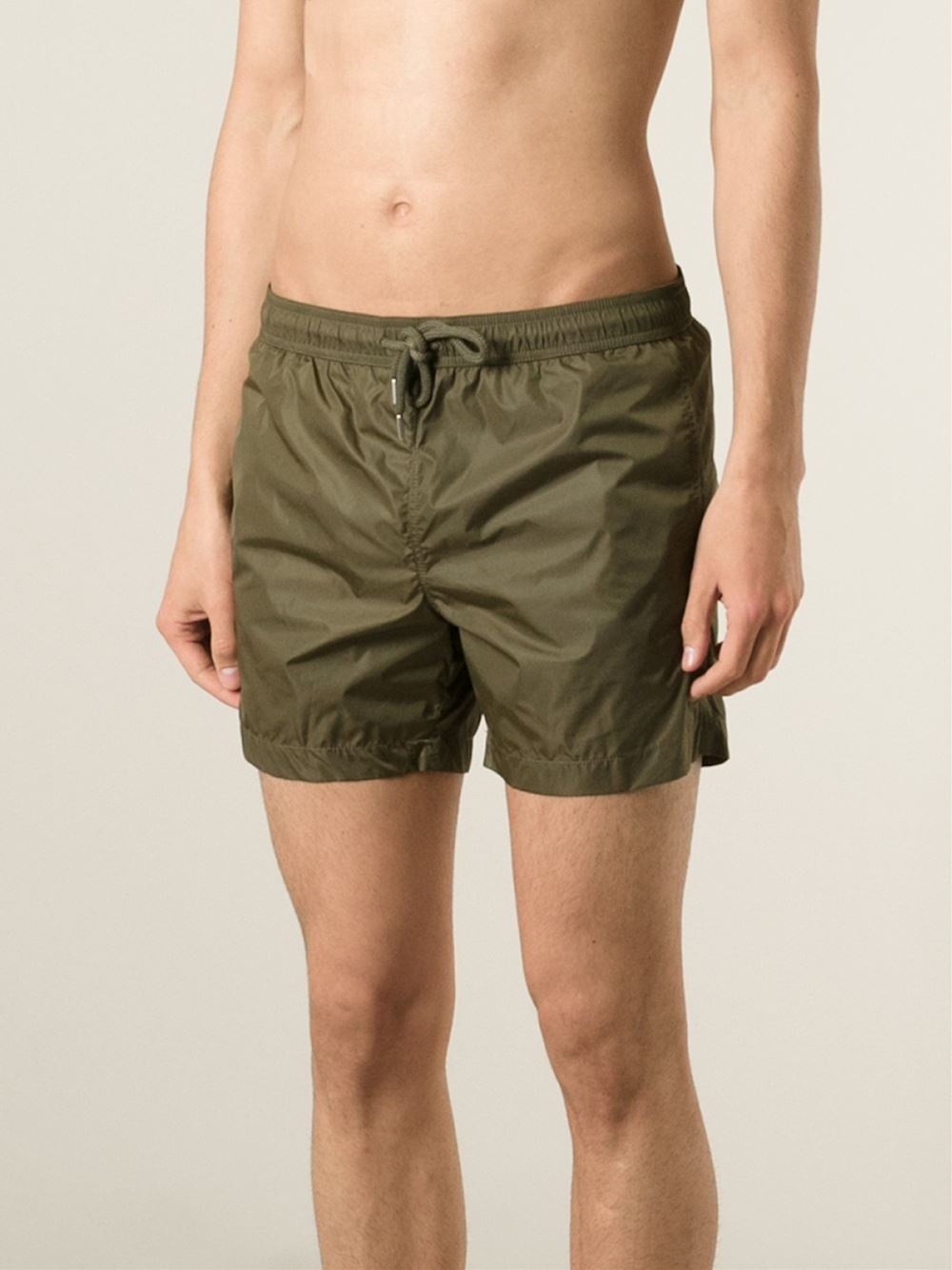 moncler swim shorts green