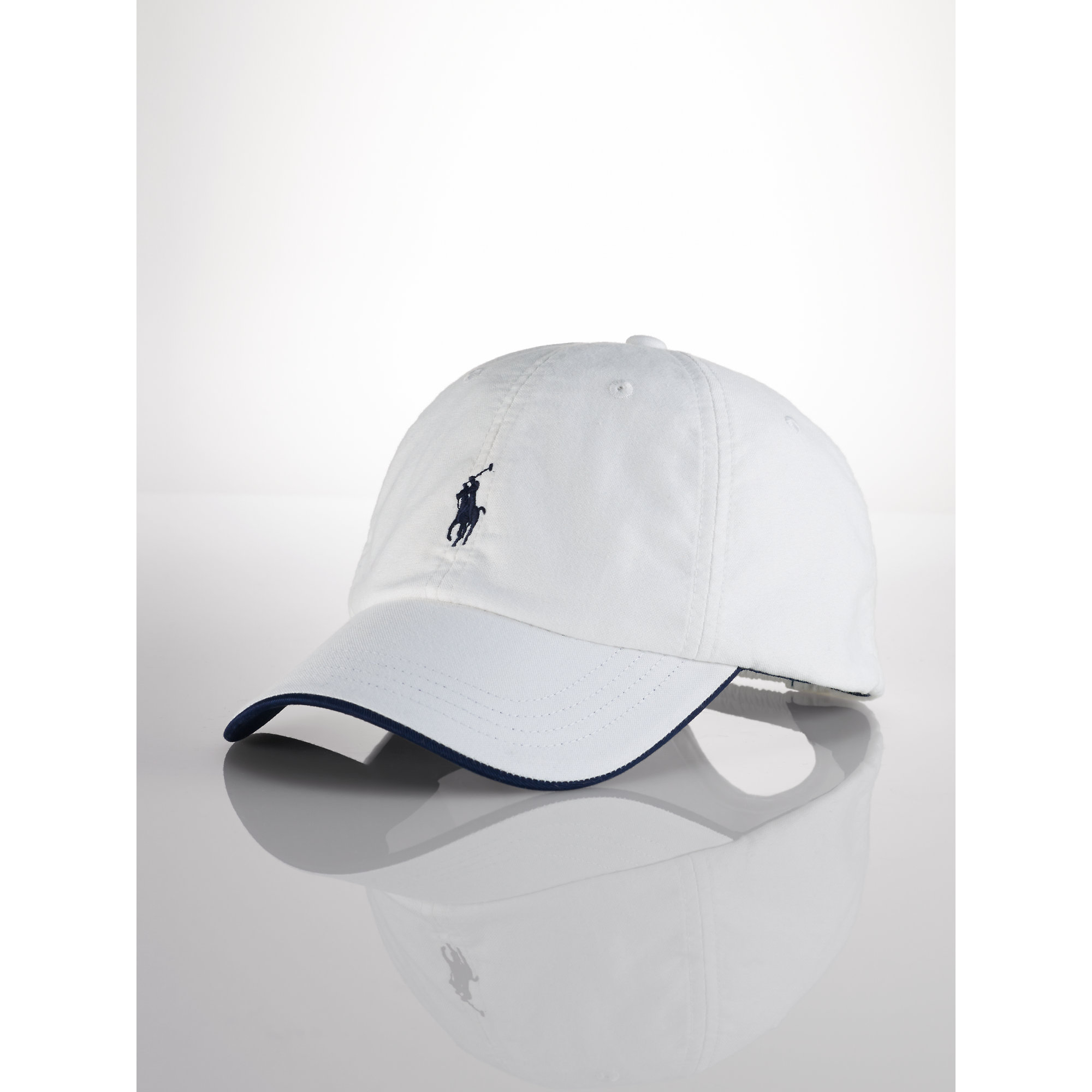 Lyst - Polo Ralph Lauren Cotton Oxford Baseball Cap in White for Men