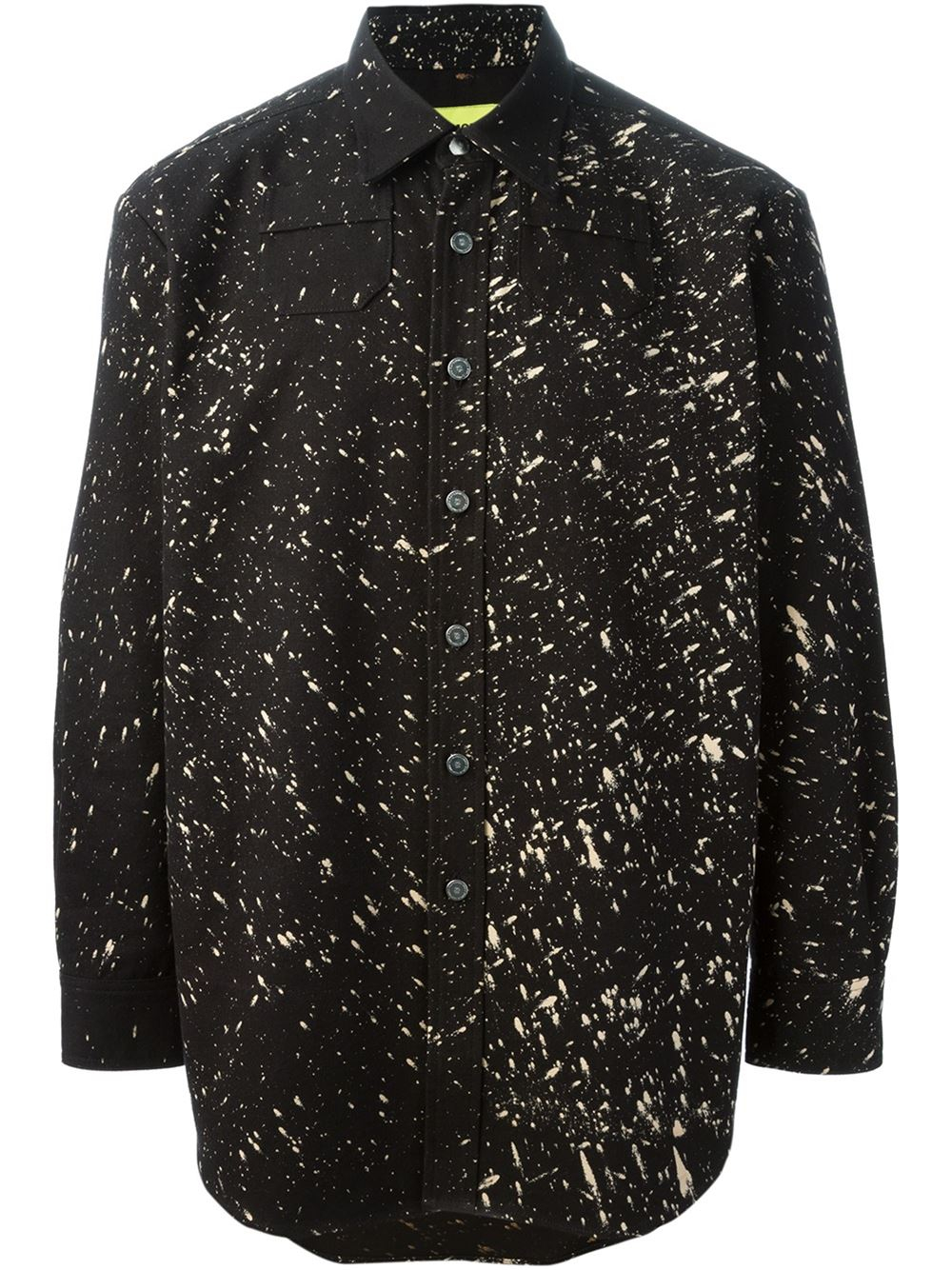 black speckled shirt