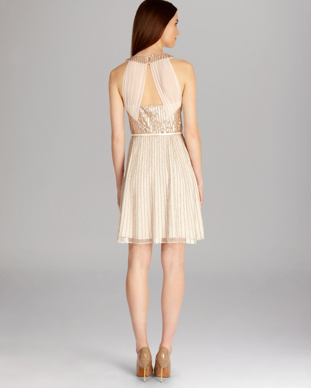 neutral cocktail dresses