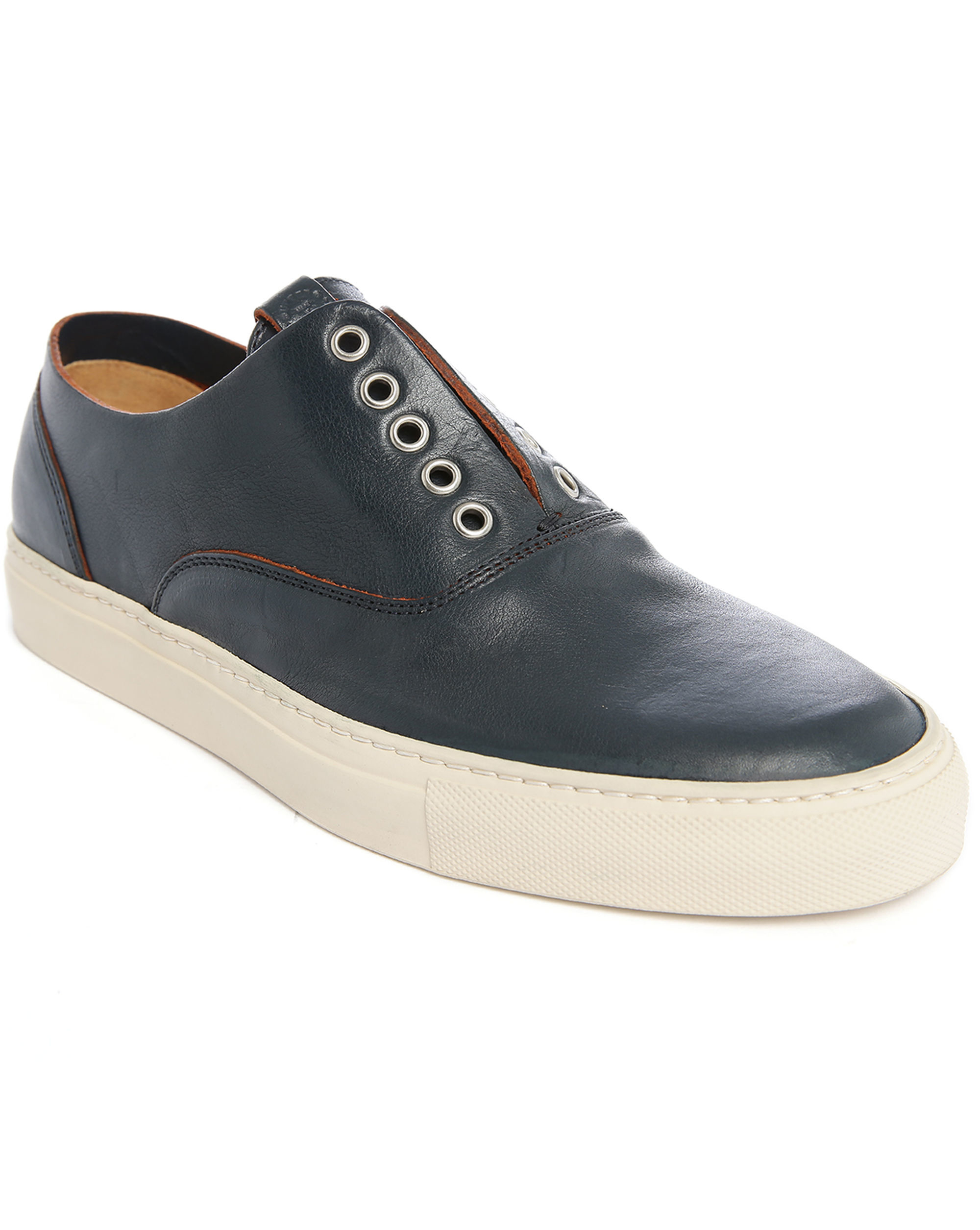 Buttero Serena Navy Leather Sneakers in Blue for Men | Lyst