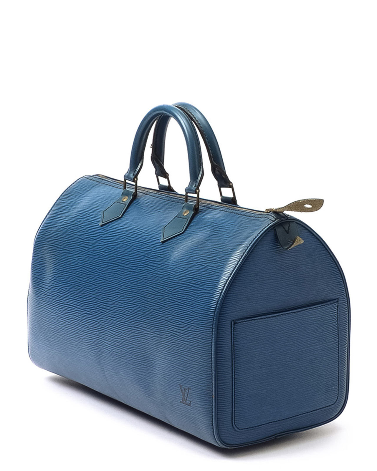 Lyst - Louis Vuitton Epi Speedy 30 Handbag in Blue