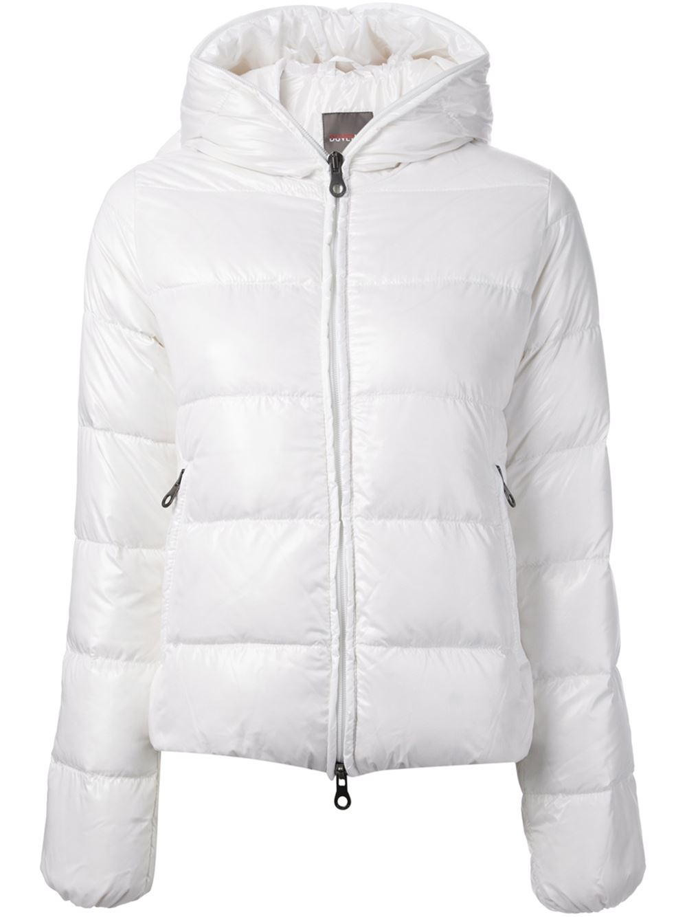Duvetica Hooded Padded Jacket in White | Lyst