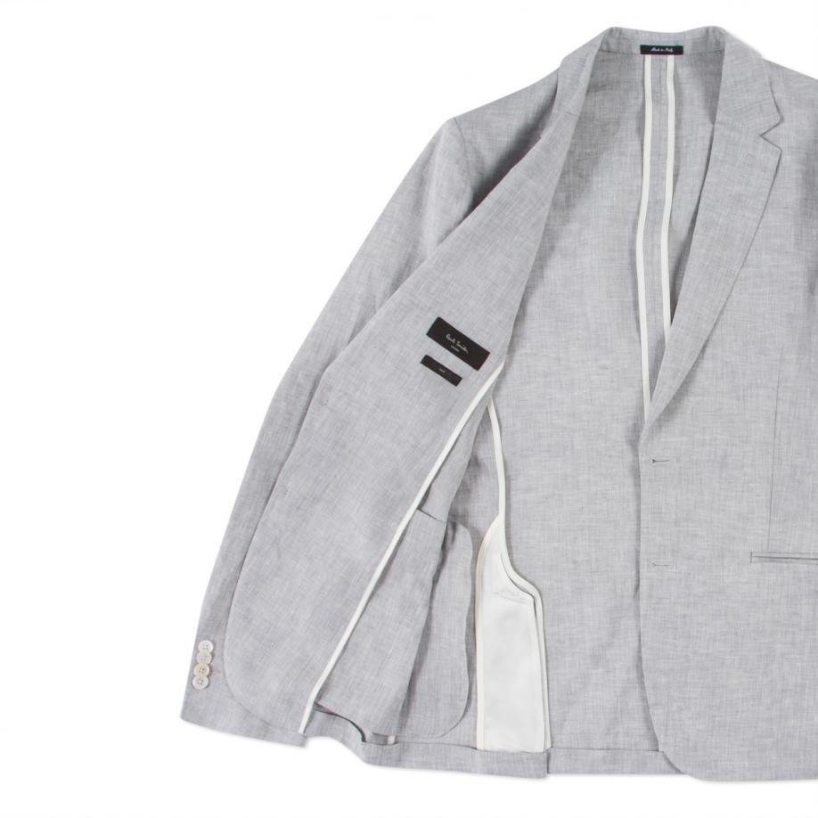 Paul smith Men's Light Grey Unlined Linen Blazer in Gray for Men Lyst
