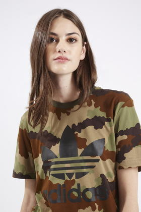 adidas originals camo trefoil t shirt khaki adidas originals camo trefoil t shirt khaki